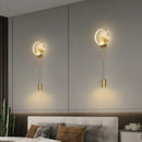 GobekUsa Gold LED Wall Light 24W Modern Nordic Wall Lamp for Home Decor