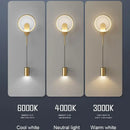 GobekUsa Gold LED Wall Light 24W Modern Nordic Wall Lamp for Home Decor