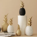 Modern nordic gold & white golden pineapple figurine living room decor by Decorbites
