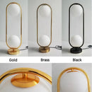 GobekUsa Golden Body Glass LED Desk Lamp - Modern Nordic Art Deco Design