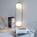 GobekUsa Golden Body Glass LED Desk Lamp - Modern Nordic Art Deco Design