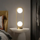 GobekUsa Golden Body Glass LED Desk Lamp - Modern Nordic Art Deco Design