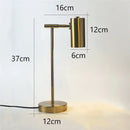 GobekUsa Golden Table Lamp for Study and Reading, Modern Nordic Bedroom Decor Lighting