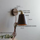 GobekUsa LED Wall Sconce Walnut Wood Rotate Stair Light Fixture Modern Nordic Design
