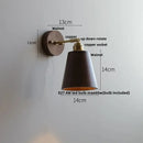 GobekUsa LED Wall Sconce Walnut Wood Rotate Stair Light Fixture Modern Nordic Design