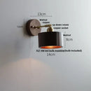 GobekUsa LED Wall Sconce Walnut Wood Rotate Stair Light Fixture Modern Nordic Design