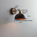 GobekUsa LED Wall Sconce Walnut Wood Rotate Stair Light Fixture Modern Nordic Design