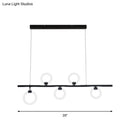 GobekUsa Modern Nordic LED Chandelier with Warm/White Light and Linear Metal Design, Available in 3 Sizes: 31.5"/39"/47