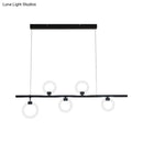 GobekUsa Modern Nordic LED Chandelier with Warm/White Light and Linear Metal Design, Available in 3 Sizes: 31.5"/39"/47