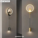 GobekUsa Modern Nordic LED Wall Lamp For Bedroom Black/Gold