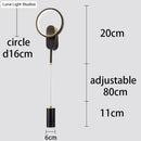 GobekUsa Modern Nordic LED Wall Lamp For Bedroom Black/Gold