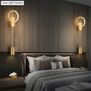 GobekUsa Modern Nordic LED Wall Lamp For Bedroom Black/Gold