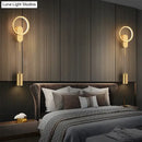 GobekUsa Modern Nordic LED Wall Lamp For Bedroom Black/Gold