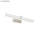 GobekUsa Modern Nordic LED Wall Lamp for Stylish Bathroom Vanity - White/Wood, 16"/19.5" Wide