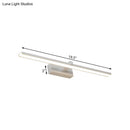 GobekUsa Modern Nordic LED Wall Lamp for Stylish Bathroom Vanity - White/Wood, 16"/19.5" Wide