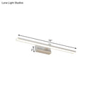 GobekUsa Modern Nordic LED Wall Lamp for Stylish Bathroom Vanity - White/Wood, 16"/19.5" Wide