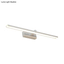 GobekUsa Modern Nordic LED Wall Lamp for Stylish Bathroom Vanity - White/Wood, 16"/19.5" Wide