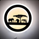 GobekUsa Modern Nordic LED Wall Light Sconce - Round/Elephant/Giraffe Design, Ultrathin and Wall Mounted - Acrylic Shade - Warm/White Light