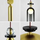 GobekUsa Glass Chandelier: Nordic Minimalist Adjustable LED Decorative Suspension Lamps