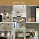 GobekUsa Glass Chandelier: Nordic Minimalist Adjustable LED Decorative Suspension Lamps