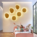 GobekUsa LED Wooden Wall Lamp: Modern Nordic Indoor Lighting for Bedroom Bedside