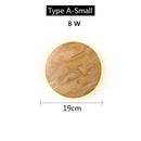 GobekUsa LED Wooden Wall Lamp: Modern Nordic Indoor Lighting for Bedroom Bedside