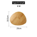 GobekUsa LED Wooden Wall Lamp: Modern Nordic Indoor Lighting for Bedroom Bedside