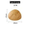 GobekUsa LED Wooden Wall Lamp: Modern Nordic Indoor Lighting for Bedroom Bedside
