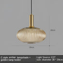GobekUsa Gray Glass LED Pendant Lights for Modern Nordic Home Decor