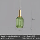 GobekUsa Gray Glass LED Pendant Lights for Modern Nordic Home Decor