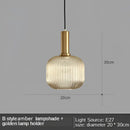 GobekUsa Gray Glass LED Pendant Lights for Modern Nordic Home Decor