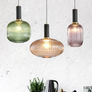 GobekUsa Gray Glass LED Pendant Lights for Modern Nordic Home Decor