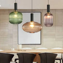 GobekUsa Gray Glass LED Pendant Lights for Modern Nordic Home Decor