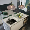 GobekUsa Gray Glass LED Pendant Lights for Modern Nordic Home Decor