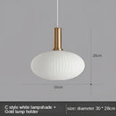 GobekUsa Gray Glass LED Pendant Lights for Modern Nordic Home Decor