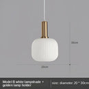 GobekUsa Gray Glass LED Pendant Lights for Modern Nordic Home Decor