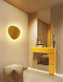 GobekUsa Eclipse Wooden Wall Lamp: Modern Nordic Round LED Design for Bedroom and Aisle