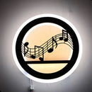 GobekUsa Modern Nordic LED Wall Light Sconce - Round/Elephant/Giraffe Design, Ultrathin and Wall Mounted - Acrylic Shade - Warm/White Light