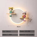 GobekUsa LED Wall Lamp: Modern Nordic Design for Children's Room, Bedroom, Living Room