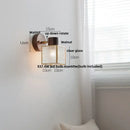GobekUsa LED Wall Light Fixture Modern Nordic Rotating Reading Lamp White Ceramic Wood