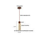 GobekUsa Cave Stone LED Pendant Lamp - Nordic Modern Hanging Light