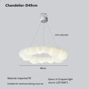 GobekUsa Cloud Pendant LED Chandelier for Living Dining Bedroom Ceiling Lamps
