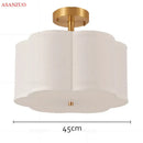 GobekUsa Copper Acrylic Ceiling Lights Modern Living Room Decor Bedroom Lamps