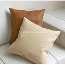 GobekUsa Geometric Faux Leather Throw Pillow Cover - Modern Luxury Pillowcase