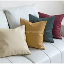 GobekUsa Geometric Faux Leather Throw Pillow Cover - Modern Luxury Pillowcase