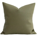 GobekUsa Geometric Faux Leather Throw Pillow Cover - Modern Luxury Pillowcase