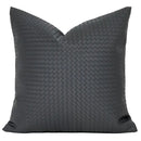 GobekUsa Geometric Faux Leather Throw Pillow Cover - Modern Luxury Pillowcase