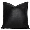 GobekUsa Geometric Faux Leather Throw Pillow Cover - Modern Luxury Pillowcase