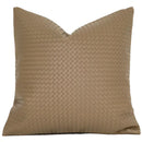 GobekUsa Geometric Faux Leather Throw Pillow Cover - Modern Luxury Pillowcase