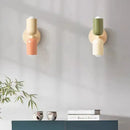 Modern olive green & terracotta cream double head wall lamps bedroom by Decorbites